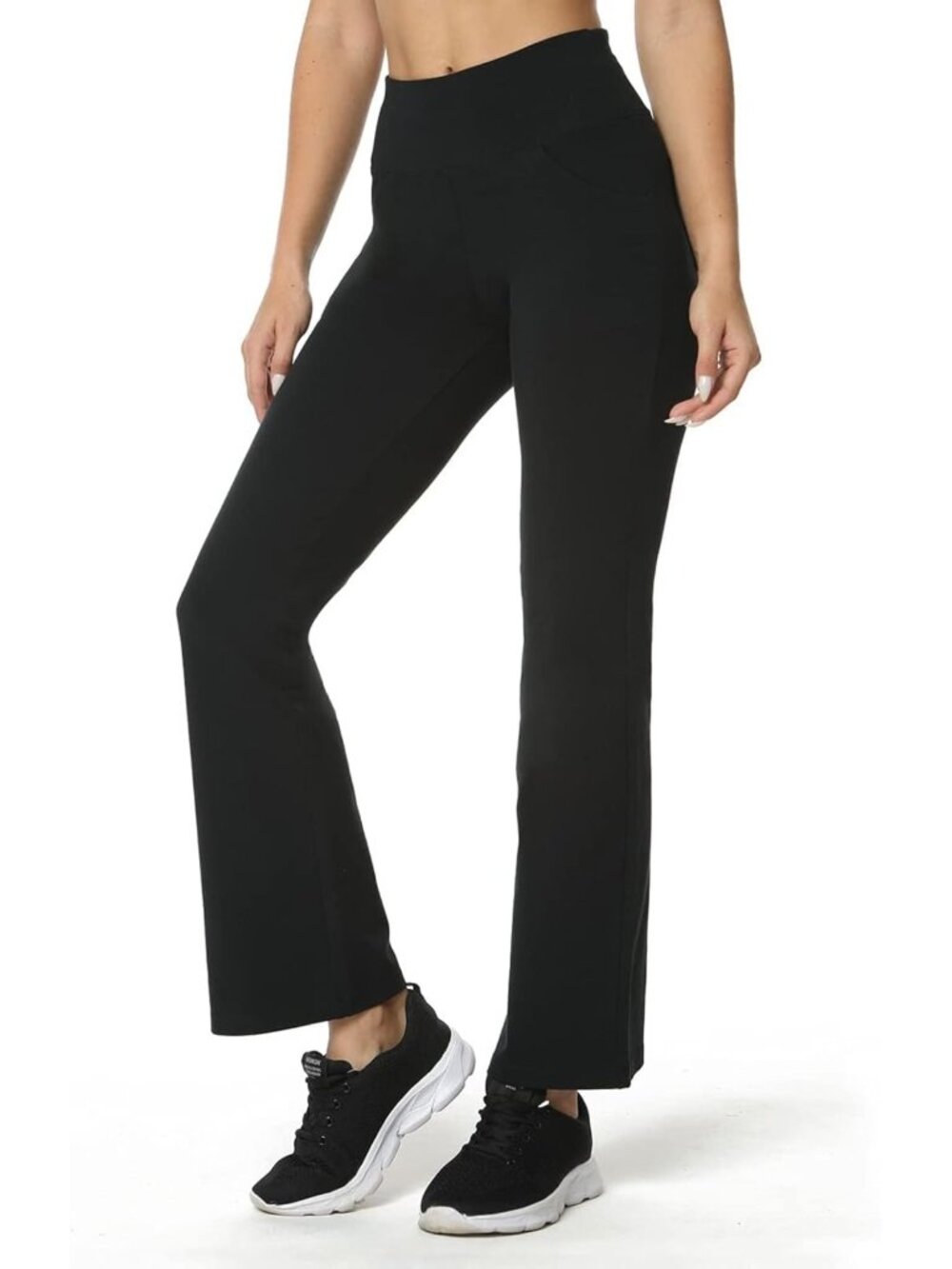 Cotton Bootcut Pants for Women, S-XXXL, 29''-35'' Inseam, Inner Pocket, Comfy